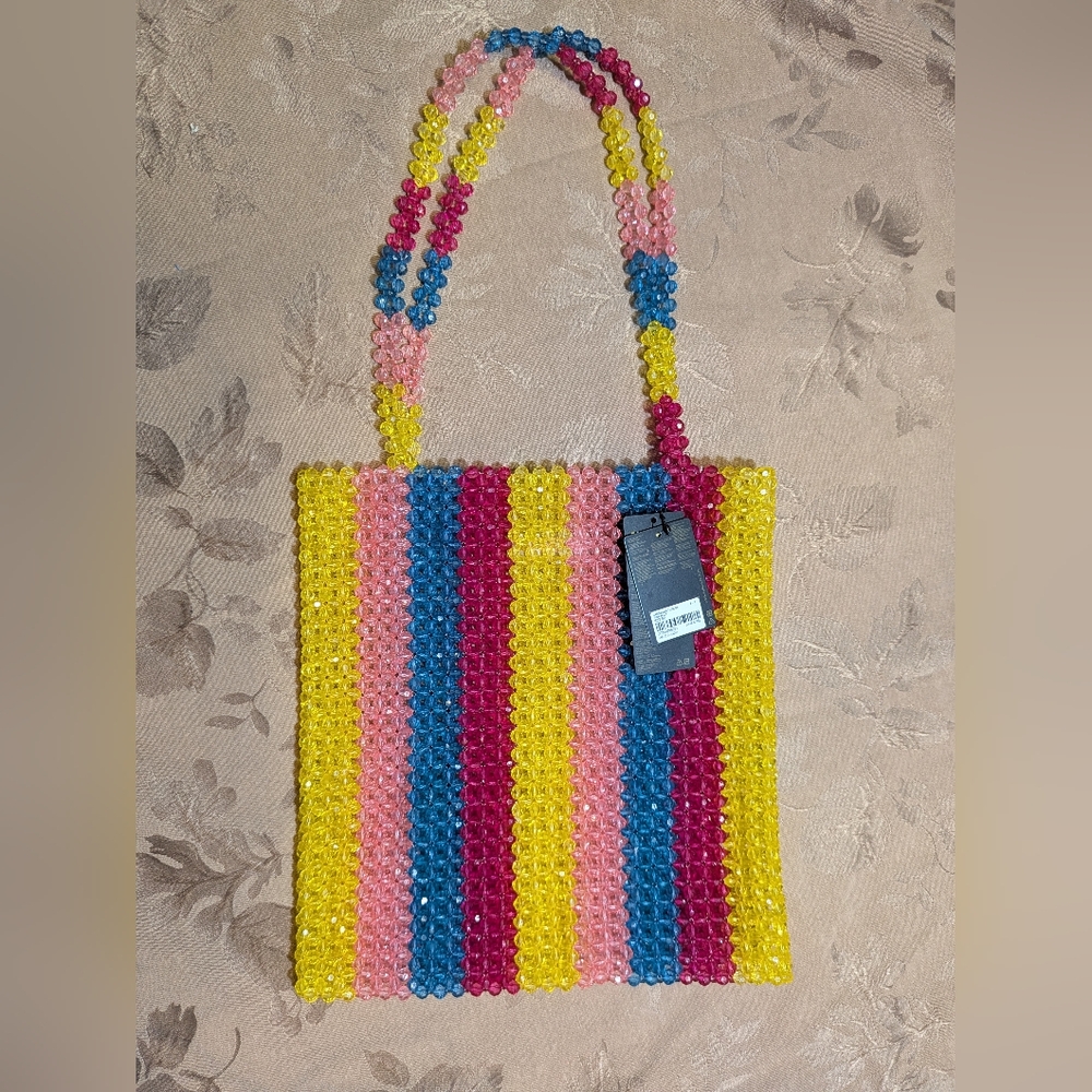 Forever 21 Colorful Beaded Purse, NWT!